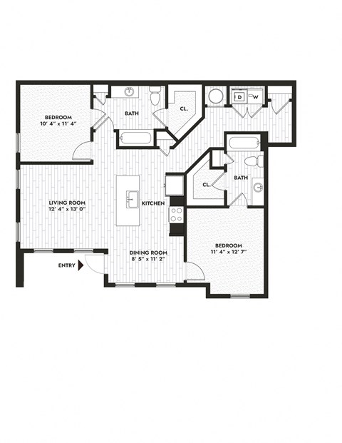 the plan of the first floor of the residences